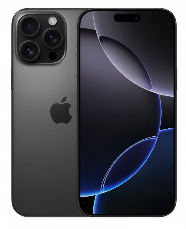 Смартфон Apple iPhone 16 Pro Max 256Гб (1 sim + eSIM) Черный титан - Активированный
