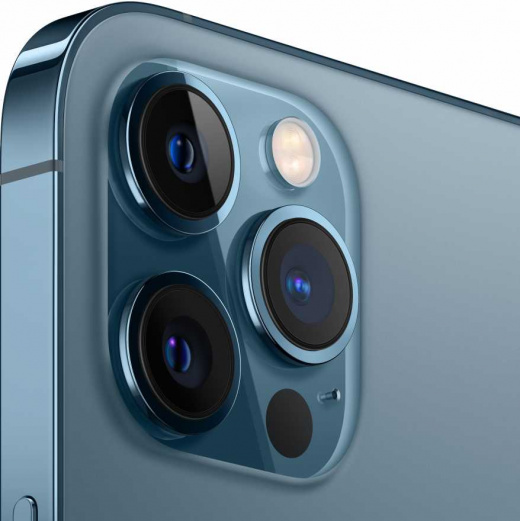 iPhone 12 Pro 256Гб (77% / Без коробки / пятно на Х3) RU, Тихоокеанский синий - Б/У ★★☆☆☆