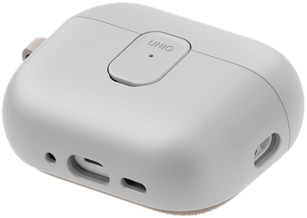 Чехол Uniq для Airpods Pro 3 CLYDE Lock case Mist Grey/Khaki, Светло-серый