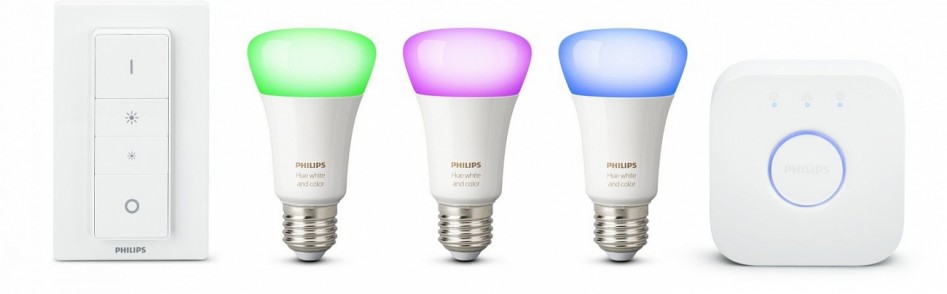 Комплект умных ламп Philips и E27 Starter Kit с пультом ДУ и блоком управления (2)