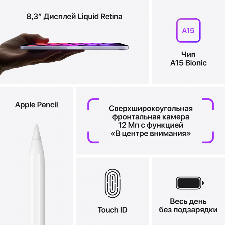iPad Mini (2021) Wi-Fi 64Гб Сияющая звезда - Б/У