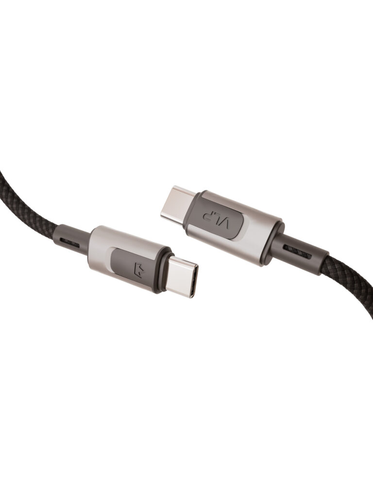 Дата-кабель VLP Force Line 100W USB-C + USB-C, 1.2m, Черный