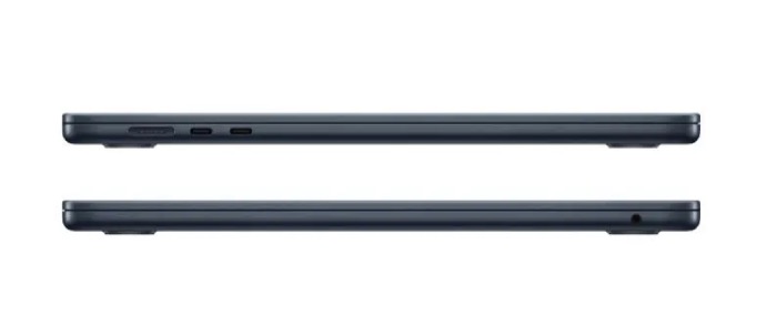 Ноутбук Apple MacBook Air 15" (Early 2024) MRYU3 (8C CPU/10C GPU/M3/8Гб/256Гб SSD), Темная ночь